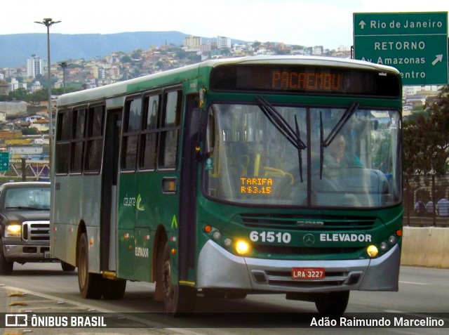 Célere Transportes 61510 na cidade de Belo Horizonte, Minas Gerais, Brasil, por Adão Raimundo Marcelino. ID da foto: 7189700.