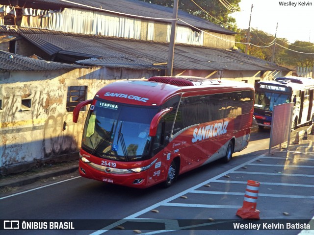Viação Santa Cruz 25419 na cidade de Campinas, São Paulo, Brasil, por Weslley Kelvin Batista. Número da foto: #7191436.