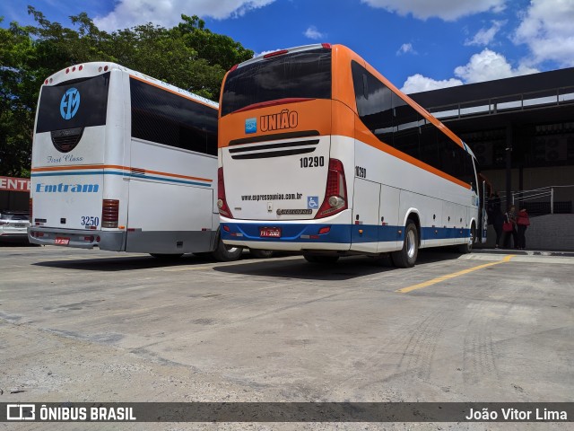 Expresso União 10290 na cidade de Sapucaia, Rio de Janeiro, Brasil, por João Vitor Lima. ID da foto: 7193086.