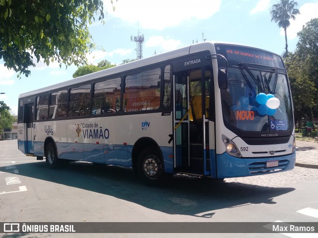 Empresa de Transporte Coletivo Viamão 592 na cidade de Viamão, Rio Grande do Sul, Brasil, por Max Ramos. Número da foto: #7192892.