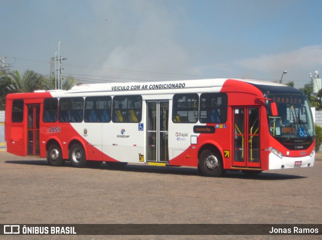 Itajaí Transportes Coletivos 2059 na cidade de Campinas, São Paulo, Brasil, por Jonas Ramos. ID da foto: 7193032.