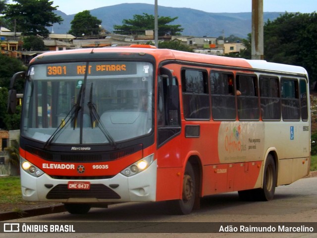 Santa Fé Transportes 95035 na cidade de Belo Horizonte, Minas Gerais, Brasil, por Adão Raimundo Marcelino. Número da foto: #7193008.