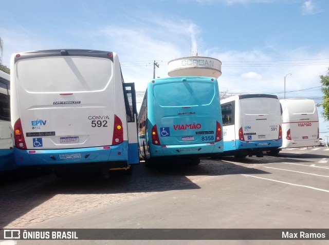 Empresa de Transporte Coletivo Viamão 8358 na cidade de Viamão, Rio Grande do Sul, Brasil, por Max Ramos. Número da foto: #7190542.