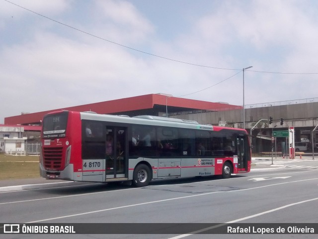 Express Transportes Urbanos Ltda 4 8170 na cidade de São Paulo, São Paulo, Brasil, por Rafael Lopes de Oliveira. Número da foto: #7192269.