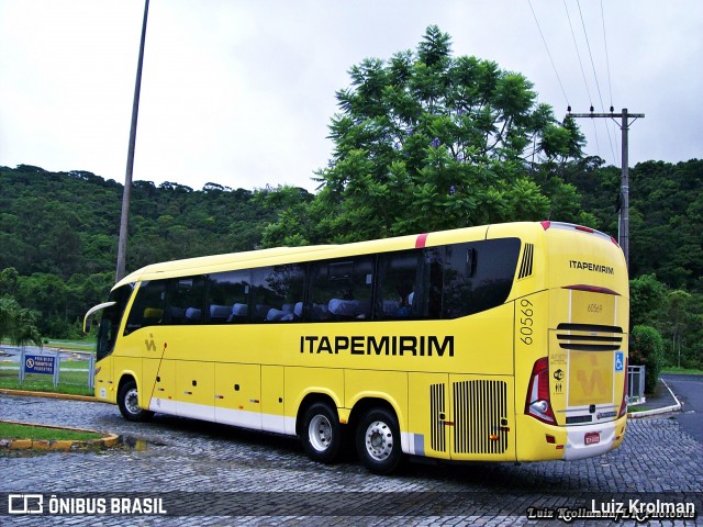 Viação Itapemirim 60569 na cidade de Juiz de Fora, Minas Gerais, Brasil, por Luiz Krolman. ID da foto: 7190368.