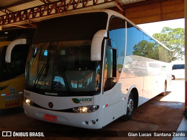 Verde Transportes 0801 na cidade de Acrelândia, Acre, Brasil, por Gian Lucas  Santana Zardo. Número da foto: #7192193.