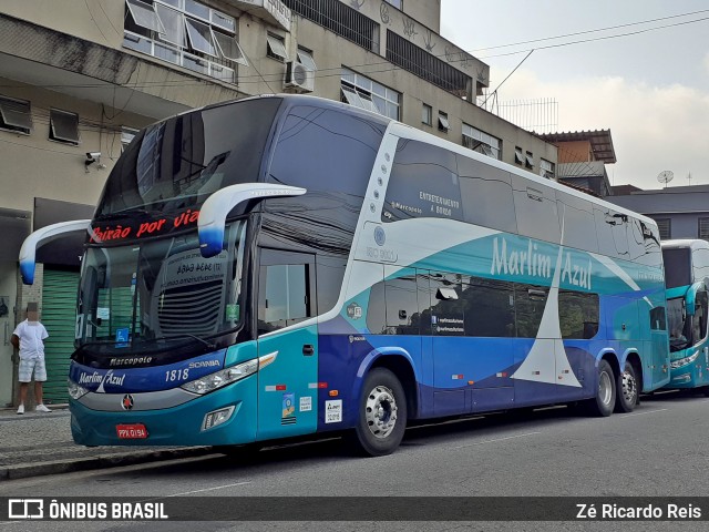 Marlim Azul Turismo 1818 na cidade de Petrópolis, Rio de Janeiro, Brasil, por Zé Ricardo Reis. ID da foto: 7192402.