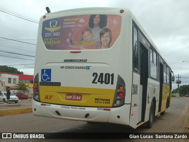 Auto Viação Floresta 2401 na cidade de Rio Branco, Acre, Brasil, por Gian Lucas  Santana Zardo. ID da foto: 7190650.