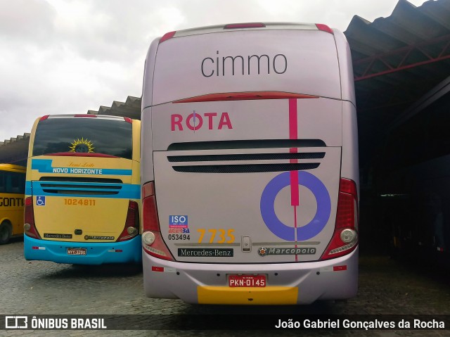 Rota Transportes Rodoviários 7735 na cidade de Vitória da Conquista, Bahia, Brasil, por João Gabriel Gonçalves da Rocha. ID da foto: 7116020.