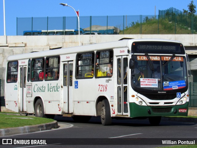 Empresa de Transportes Costa Verde 7218 na cidade de Salvador, Bahia, Brasil, por Willian Pontual. ID da foto: 7116719.