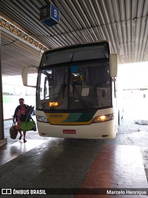 Empresa Gontijo de Transportes 12805 na cidade de Teófilo Otoni, Minas Gerais, Brasil, por Marcelo Henrique. Número da foto: #7114405.
