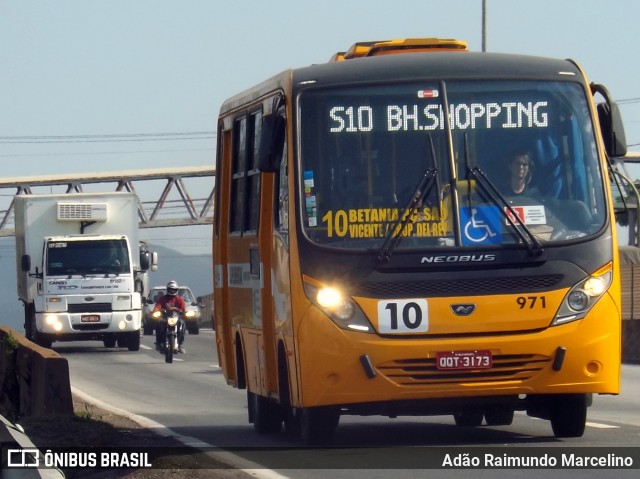 Transporte Suplementar de Belo Horizonte 971 na cidade de Belo Horizonte, Minas Gerais, Brasil, por Adão Raimundo Marcelino. ID da foto: 7116483.