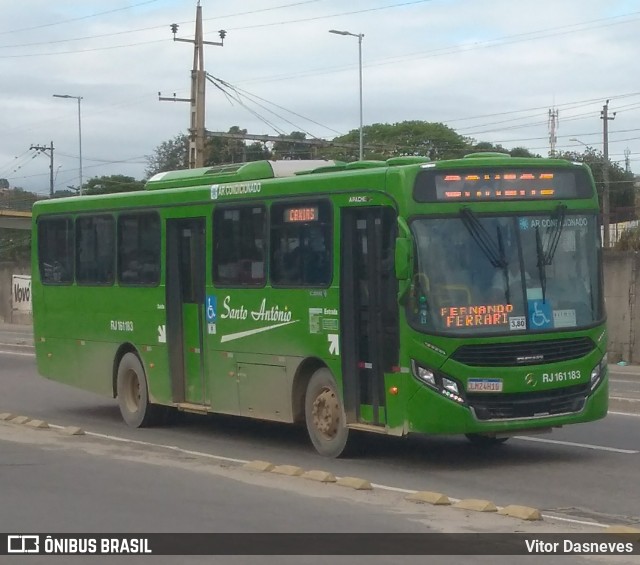 Transportes Santo Antônio RJ 161.183 na cidade de Duque de Caxias, Rio de Janeiro, Brasil, por Vitor Dasneves. ID da foto: 7114394.