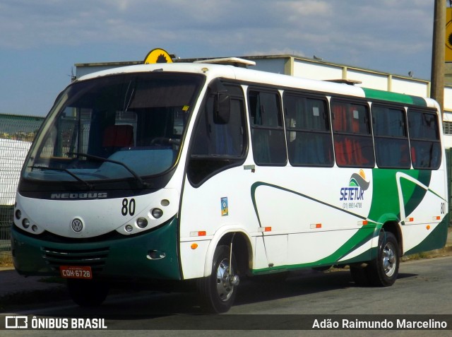 Setetur Transporte e Turismo 80 na cidade de Belo Horizonte, Minas Gerais, Brasil, por Adão Raimundo Marcelino. ID da foto: 7116400.