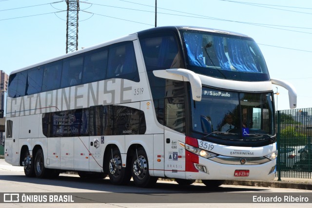 Auto Viação Catarinense 3519 na cidade de São Paulo, São Paulo, Brasil, por Eduardo Ribeiro. Número da foto: #7114612.