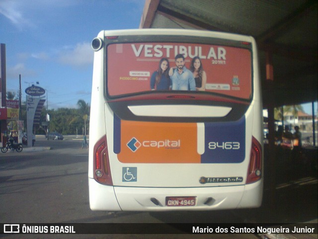 Capital Transportes 8463 na cidade de Aracaju, Sergipe, Brasil, por Mario dos Santos Nogueira Junior. ID da foto: 7114380.