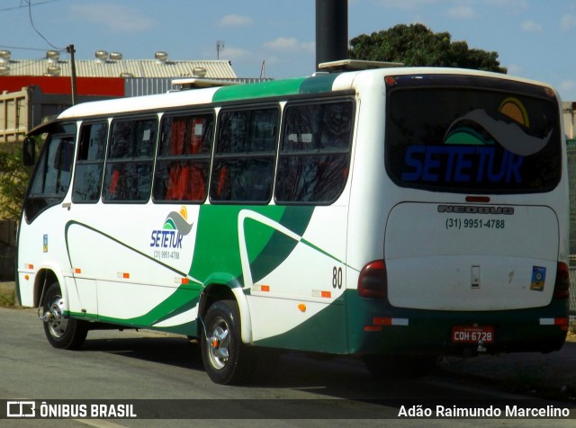 Setetur Transporte e Turismo 80 na cidade de Belo Horizonte, Minas Gerais, Brasil, por Adão Raimundo Marcelino. ID da foto: 7116406.