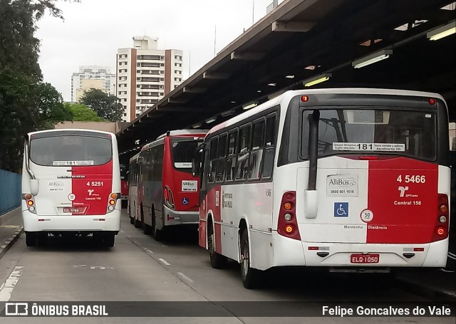 Allibus Transportes 4 5466 na cidade de São Paulo, São Paulo, Brasil, por Felipe Goncalves do Vale. ID da foto: 7115303.