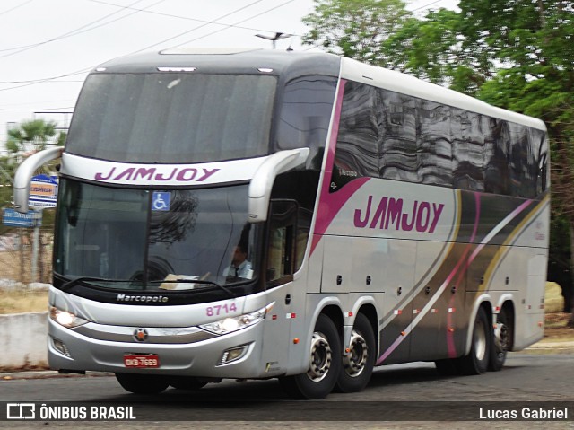 Viação Jam Joy 8714 na cidade de Teresina, Piauí, Brasil, por Lucas Gabriel. ID da foto: 7117527.