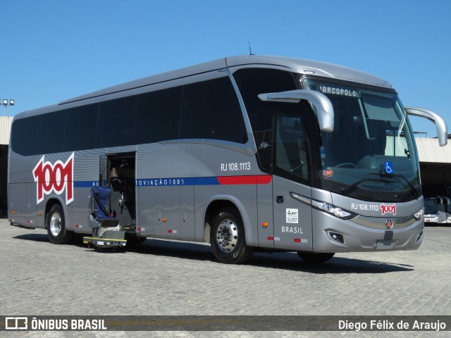 Auto Viação 1001 RJ 108.1113 na cidade de Rio de Janeiro, Rio de Janeiro, Brasil, por Diego Félix de Araujo. Número da foto: #7117895.