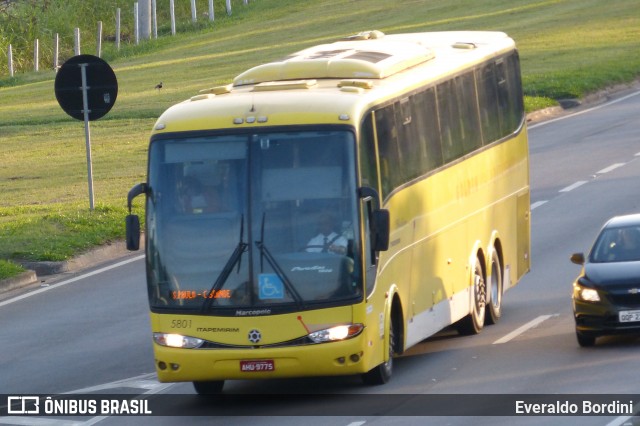 Viação Itapemirim 5801 na cidade de Caçapava, São Paulo, Brasil, por Everaldo Bordini. Número da foto: #7118414.