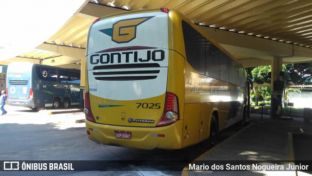 Empresa Gontijo de Transportes 7025 na cidade de Salvador, Bahia, Brasil, por Mario dos Santos Nogueira Junior. ID da foto: 7118656.