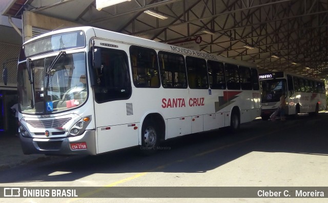 Viação Santa Cruz 107110 na cidade de Mogi Guaçu, São Paulo, Brasil, por Cleber C.  Moreira. ID da foto: 7117672.