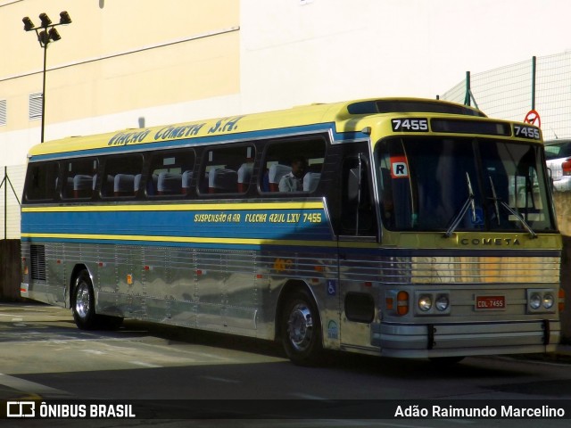 Viação Cometa 7455 na cidade de Betim, Minas Gerais, Brasil, por Adão Raimundo Marcelino. ID da foto: 7118570.