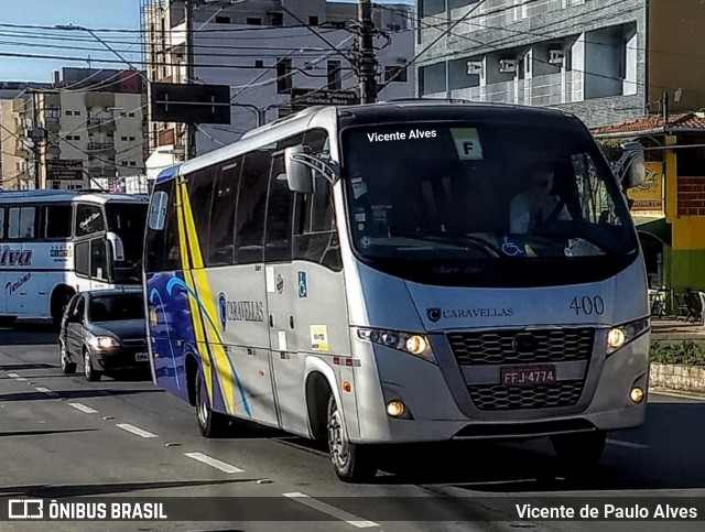 Caravellas Transportes e Turismo 400 na cidade de Aparecida, São Paulo, Brasil, por Vicente de Paulo Alves. ID da foto: 7118868.