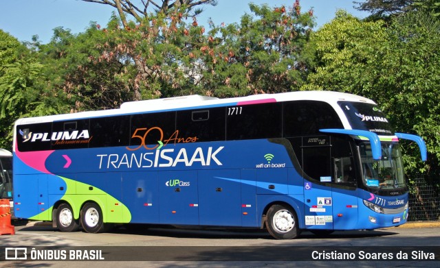 Trans Isaak Turismo 1711 na cidade de São Paulo, São Paulo, Brasil, por Cristiano Soares da Silva. ID da foto: 7118158.