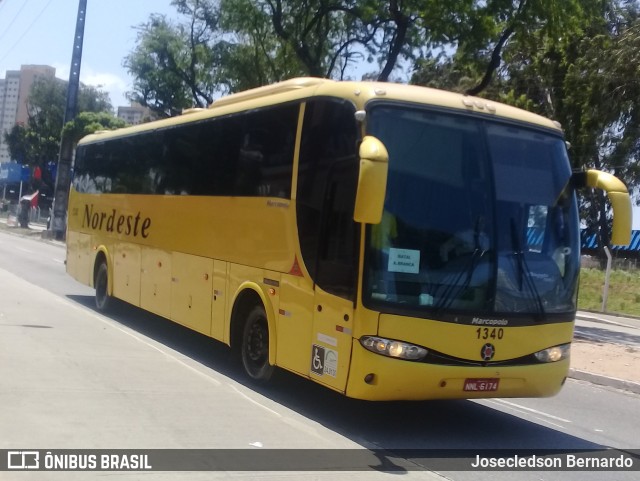 Viação Nordeste 1340 na cidade de Natal, Rio Grande do Norte, Brasil, por Josecledson Bernardo. Número da foto: #7121105.