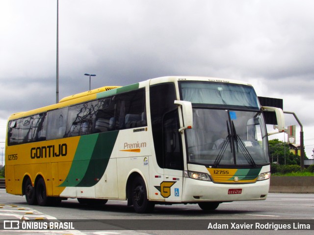 Empresa Gontijo de Transportes 12755 na cidade de São Paulo, São Paulo, Brasil, por Adam Xavier Rodrigues Lima. ID da foto: 7120417.