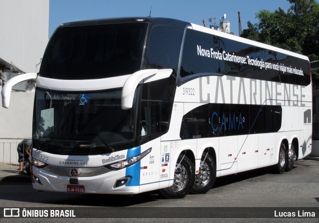 Auto Viação Catarinense 319322 na cidade de Rio de Janeiro, Rio de Janeiro, Brasil, por Lucas Lima. ID da foto: 7120146.