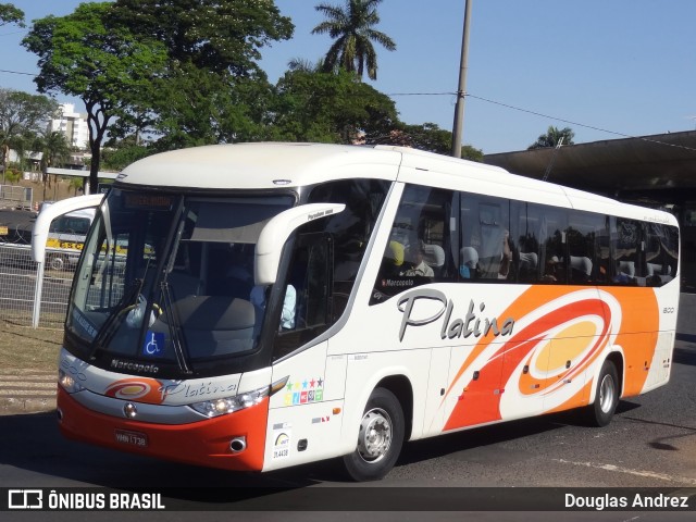 Viação Platina 1800 na cidade de Uberlândia, Minas Gerais, Brasil, por Douglas Andrez. ID da foto: 7119346.