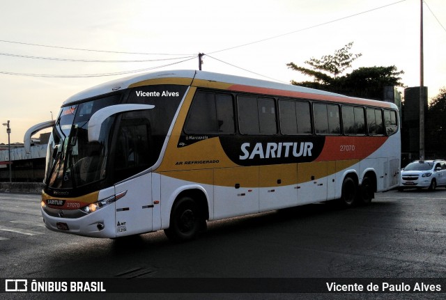 Saritur - Santa Rita Transporte Urbano e Rodoviário 27070 na cidade de Belo Horizonte, Minas Gerais, Brasil, por Vicente de Paulo Alves. ID da foto: 7123549.