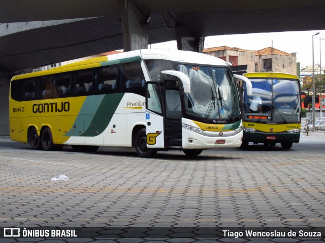 Empresa Gontijo de Transportes 18040 na cidade de Belo Horizonte, Minas Gerais, Brasil, por Tiago Wenceslau de Souza. ID da foto: 7123852.