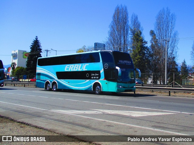 Buses Erbuc DSDG91 na cidade de San Fernando, Colchagua, Libertador General Bernardo O'Higgins, Chile, por Pablo Andres Yavar Espinoza. Número da foto: #7124472.