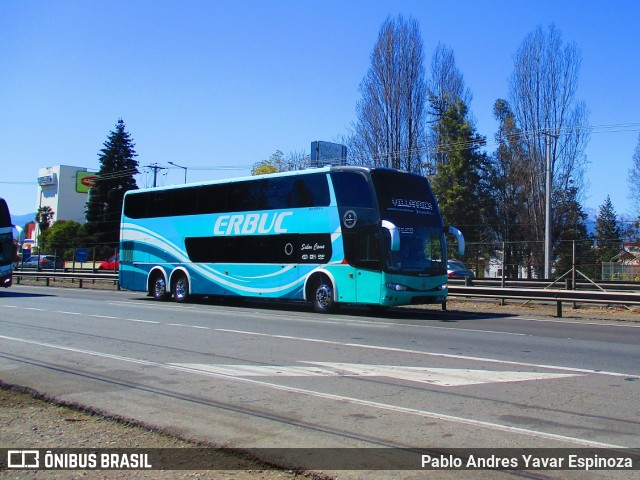 Buses Erbuc DSDH90 na cidade de San Fernando, Colchagua, Libertador General Bernardo O'Higgins, Chile, por Pablo Andres Yavar Espinoza. ID da foto: 7124472.