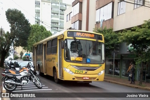 Viação Garcia 7929 na cidade de Apucarana, Paraná, Brasil, por Josino Vieira. Número da foto: #7122172.