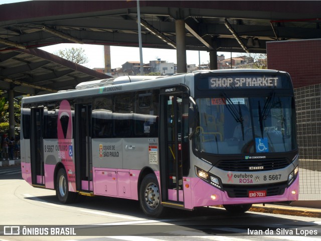 Auto Viação Transcap 8 5667 na cidade de São Paulo, São Paulo, Brasil, por Ivan da Silva Lopes. ID da foto: 7124048.