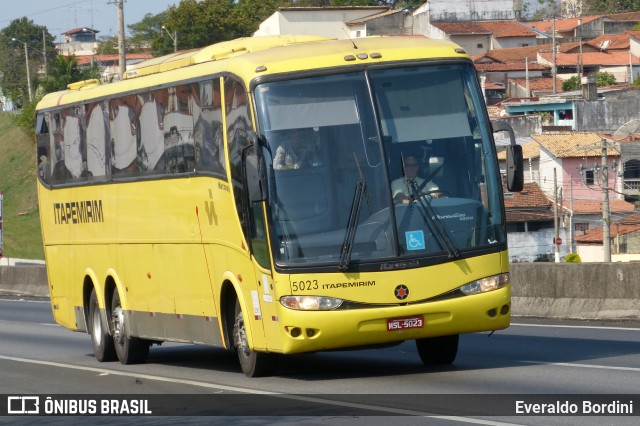 Viação Itapemirim 5023 na cidade de Caçapava, São Paulo, Brasil, por Everaldo Bordini. ID da foto: 7122529.