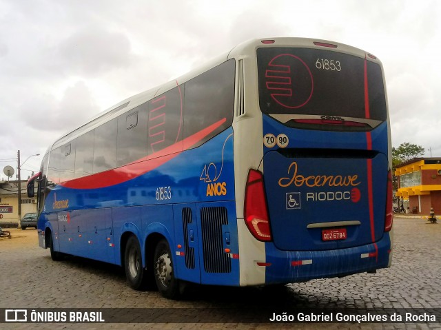 Viação Riodoce 61853 na cidade de Vitória da Conquista, Bahia, Brasil, por João Gabriel Gonçalves da Rocha. ID da foto: 7123751.