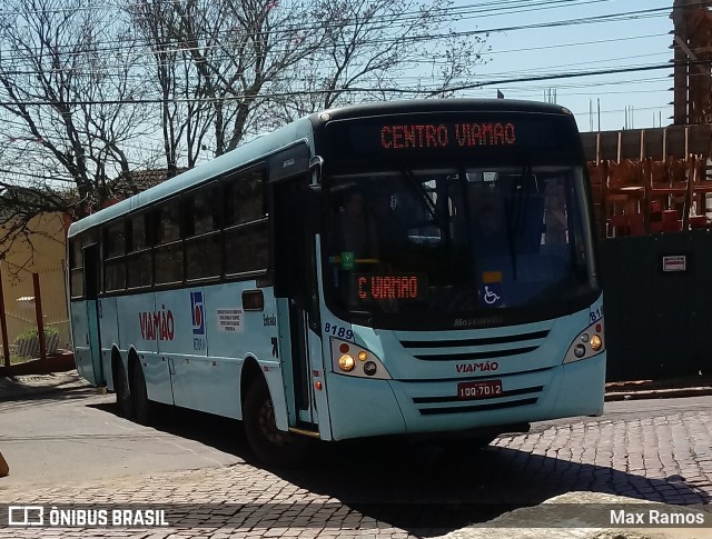 Empresa de Transporte Coletivo Viamão 8189 na cidade de Viamão, Rio Grande do Sul, Brasil, por Max Ramos. ID da foto: 7124697.