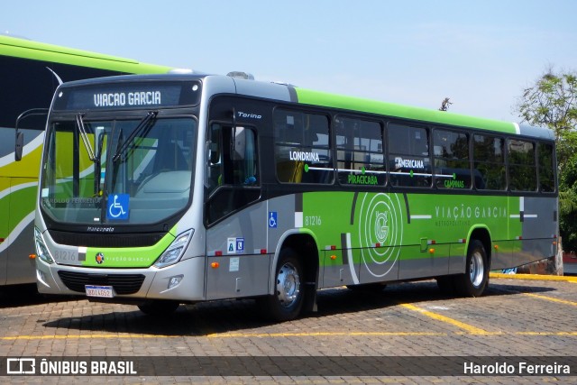 Viação Garcia 81216 na cidade de Londrina, Paraná, Brasil, por Haroldo Ferreira. Número da foto: #7124551.