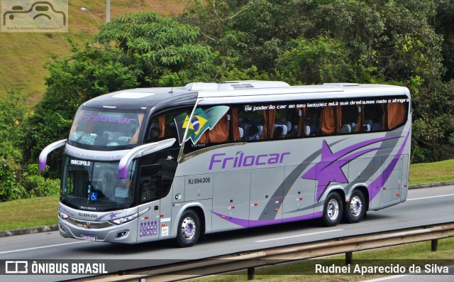Frilocar Viagem e Turismo RJ 894.006 na cidade de Santa Isabel, São Paulo, Brasil, por Rudnei Aparecido da Silva. Número da foto: #7124476.