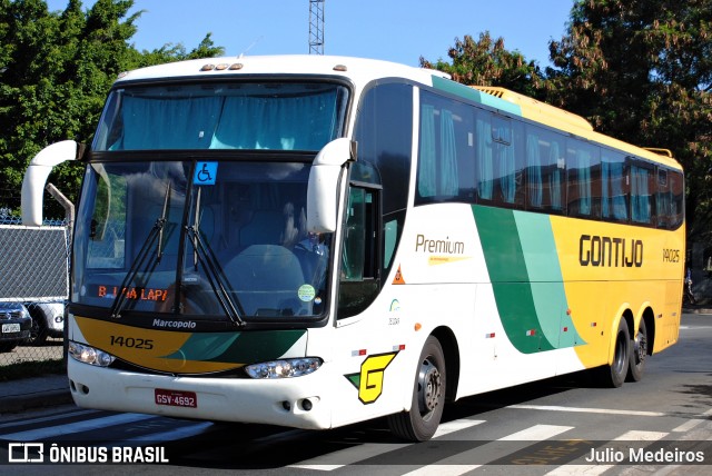 Empresa Gontijo de Transportes 14025 na cidade de Campinas, São Paulo, Brasil, por Julio Medeiros. ID da foto: 7123842.