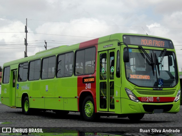 Transporte Coletivo Cidade Verde 02240 na cidade de Teresina, Piauí, Brasil, por Ruan Silva Andrade. ID da foto: 7124749.