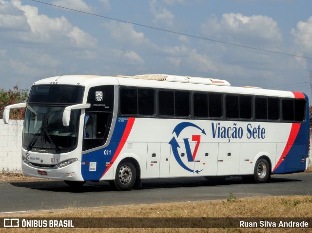 Viação Sete 011 na cidade de Teresina, Piauí, Brasil, por Ruan Silva Andrade. ID da foto: 7121952.