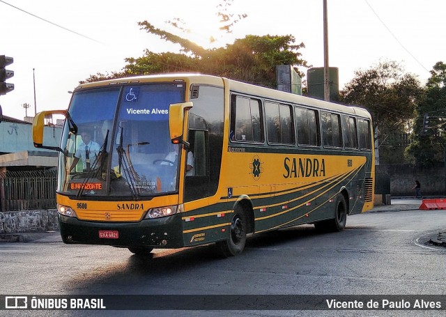 Viação Sandra 9600 na cidade de Belo Horizonte, Minas Gerais, Brasil, por Vicente de Paulo Alves. ID da foto: 7126675.