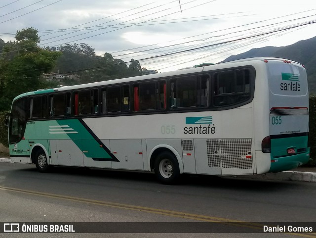 Santa Fé Transportes 055 na cidade de Ouro Preto, Minas Gerais, Brasil, por Daniel Gomes. ID da foto: 7127245.